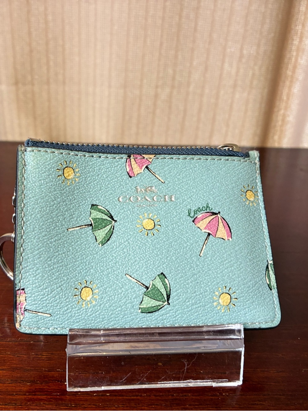 Coach Beach Umbrella Zipper Pouch